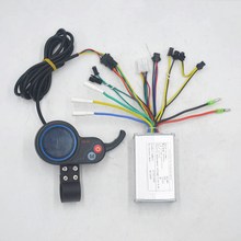 Controlador de velocidade para bicicleta elétrica, tela lcd de mudança de acelerador para scooter elétrica, ebike, escooter, 24v/36v/48v/250w/350w 2024 - compre barato