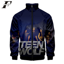 Teen Wolf 3D Windbreaker men/women  baseball jacket bomber jacket Tv Series Slim streetwear Zipper Trend Casual clothes 2019 2024 - buy cheap