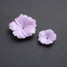 (10 unids/lote) flores talladas 20mm 30mm partes del espacio Color púrpura claro Coral Artificial hallazgos para la fabricación de joyas 2024 - compra barato
