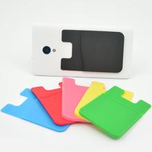 2018 Smart Silicone Mobile Phone Wallet Card Stick On Cash Credit Card Holder Pouch 2024 - buy cheap