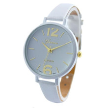 Geneva Women Faux Leather Analog Quartz Wrist Watch Reloj Mujer Creative Womens Watches Top Brand Luxury 2024 - buy cheap