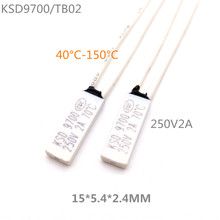 KSD9700/TB02 2A250V Pequeno volume 40 ~ 150 Graus Celsius Normalmente fechado protetor Térmico interruptor de controle de Temperatura 2024 - compre barato