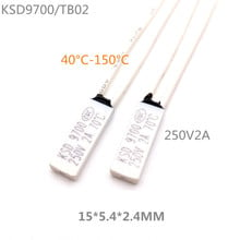 KSD9700/TB02 2A250V Small volume Thermal protector 40~150 Degrees Celsius Normally closed Temperature control switch 2024 - buy cheap