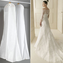 Очень большой чехол для свадебного платья, длинный защитный чехол для свадебного платья, пылезащитные Чехлы, сумка для хранения свадебного платья 2024 - купить недорого