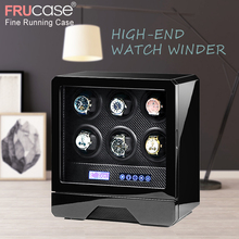 FRUCASE Luxury Watch winder automatic watch display for 4watches 6watches control Stop when the cover opened LED light 2024 - buy cheap