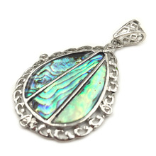 Water Drop Natural Abalone Shell Teardrop Pendant Bead Paua Shells Pendants for DIY Necklace Women Reiki Jewelry 30x43mm A137 2024 - buy cheap