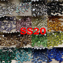SS20 24 Colors About 1440pcs 3D Nail Art Glass Rhinestone Non Hotfix Flatback Glue On Rhinestones For DIY Nail Art 2024 - buy cheap