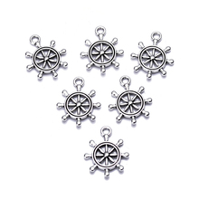 20pcs/lot new arrival zinc alloy antique silver plated Rudder charm pendants for Bracelet Necklace DIY Jewelry Making 2024 - buy cheap