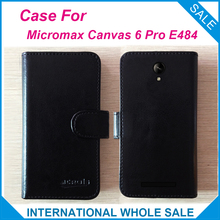 ¡Caliente! Funda 2016 Micromax lienzo 6 Pro E484, funda exclusiva de cuero de alta calidad de 6 colores para el seguimiento de la lona de Micromax 6 Pro E484 2024 - compra barato