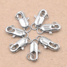 10Pcs/lot Lobster Clasps Hooks Connectors Jewelry Making Accessories Spring Snaps Button Finding DIY Necklace Bracelet Part A899 2024 - buy cheap