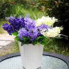 Искусственные шелковые цветы Hyacinth с 5 головками, комнатный декор, балконные растения, офисные и настольные искусственные цветы бонсай 2024 - купить недорого