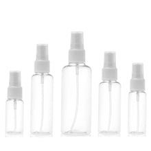 Atomizador de Perfume de plástico transparente, botella vacía recargable con rociador, 10ml, 30ml, 50ml, 60ml, 100ml, para viaje, 100 Uds. 2024 - compra barato