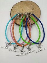 Pulsera de cuerda trenzada para mujer, brazalete Multicolor de buena suerte, joyería tibetana de plata 2024 - compra barato