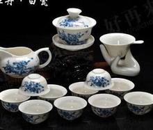 Free Shipping 14PCS drinkware Kung Fu Tea mug.Teapot Ceramic Magpies joy Gaiwan Tea Set Cup 2024 - buy cheap