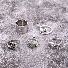 Женское Винтажное кольцо R149, серебряное кольцо в виде скелета, 1 шт. 2024 - купить недорого