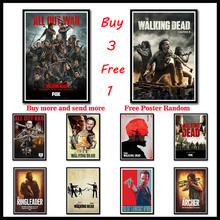 The Walking Dead Season 8 Classic movie White Coated Paper Movie Posters Wall Pictures for Living Room Decor Frameless 2024 - buy cheap