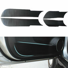 4 шт углеродного волокна стиль двери автомобиля анти-Kick Pad пленка стикер для Nissan X-Trail 2014-2018 2024 - купить недорого