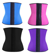 Women Slimming corset Steel bone Latex waist trainer body shaper underbust fajas colombianas para adelgazar latex corset 8XL 2024 - buy cheap