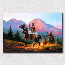 Oil paintings native people pictures reproduction canvas prints high quality arts for modern home decoration 2024 - buy cheap