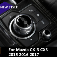 Decoración Interior de fibra de carbono embellecedor para Mazda CX-3 CX3, 2015, 2016, 2017 2024 - compra barato