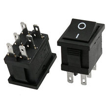 2x6 Pin DPDT ВКЛ./ВКЛ. 6-контактный переключатель переменного тока 6A/250 в 10А/125 В 2024 - купить недорого