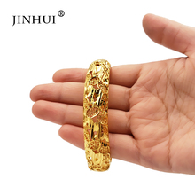 Jin Hui New Fashion Gold Color Bangles for Women Bride Bracelets Ethiopian/france/African/Dubai Jewelry wedding gifts Can Open 2024 - buy cheap