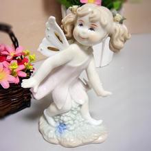 Lovely Porcelain Baby Fairy Sculpture Ornamental Art and Craft Adornment Accessories Embellishment for Room Decoration and Gift 2024 - buy cheap