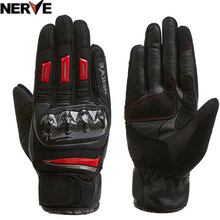 2019 Summer New Touch screen Carbon fibre NERVE Motorcycle gloves Men Cross-country Anti fall Racing Full finger glove 2024 - buy cheap