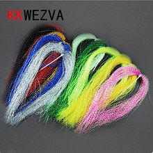 spiral Tinsel colorful Flat Glittering Crystal Flash Tinsel Hair Fibers Fly Fishing Flies Tying materials for Nymph Decoration 2024 - buy cheap