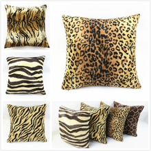 Free Shipping 30*45/40*60/70*70CM Velour Animal Print Cushion Cover Short Luxury Faux Fur Style For Home Decor HT-PVPC-01-05-L 2024 - buy cheap