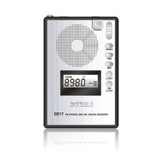 Best Price Degen DE17 FM Stereo MW SW LCD Radio DSP World Band Receiver Alarm Quarz Clock Radio A0904A 2024 - buy cheap