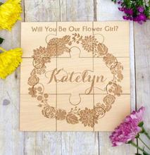 personalize name Asking Flower Girl Flower Girl Puzzle Flower Girl Gift, Personalized name ring bearer asking Puzzle cards 2024 - buy cheap