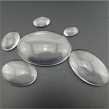 1packs 10x14mm 13x18mm 18x25mm Oval Flat Back Clear Transparent Glass Cabochon Cameo Settings for DIY Necklace Pendant Jewelry 2024 - buy cheap