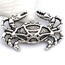 Hot !  100 pcs  Zinc Alloy Single-Sided Crab Charms Pendants Jewelry DIY 19.5X12.5mm  ab571 2024 - buy cheap