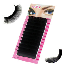 Navina 1pc Natural Faux Silk Eyelash Extension Russian Volume 3D Individual Mink Eyelashes Makeup False Soft Lashes Fake Cilias 2024 - buy cheap