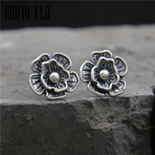 Emith Fla 925 Sterling Sliver Fashion Jewelry Rose Flower Silver Stud Earring for Women Trend Earrings Thai Silver Earrings Gift 2024 - buy cheap