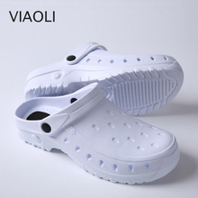 VIAOLI-zapatos médicos antiestáticos para hombre, zuecos quirúrgicos de seguridad, antibacterias, autoclavables, clásicos, nuevos 2024 - compra barato