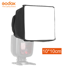 Godox 10x10cm Universal Collapsible Mini Flash Diffuser Softbox for Godox Canon Nikon Flash 2024 - buy cheap