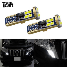 Tcarrinho de lâmpadas led canbus t10 w5w, para carro, lâmpadas de apuramento, 158, 147 de largura, para toyota land cruiser leon 150, 2014, 2015, 2016, 2017 2024 - compre barato