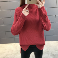 New  Fashion 2021 Women Autumn Winter Turtleneck Sweater Pullovers  Warm  Knitted Sweaters Pullover  Lady 2024 - buy cheap
