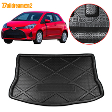 Alfombrilla para maletero trasero de coche, bandeja de equipaje, revestimiento de suelo, alfombra de carga, almohadilla de barro, para Toyota Yaris L, 2013, 2014, 2015, 2016 2024 - compra barato