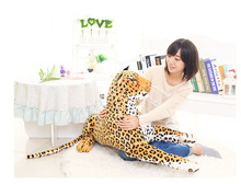 fillings toy, simulation animal large about 105cm leopard plush toy,birthday gift h531 2024 - buy cheap
