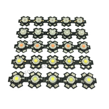Led de alta potência 1w 3w, branco quente branco vermelho verde azul real azul 100 nm com pcb estrela de 20mm, peças