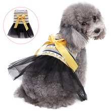 Платье для собак на Хэллоуин, декоративное летнее платье с бантом для домашних животных 2024 - купить недорого