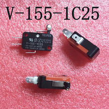 10pcs X V-155-1C25 V-155 With long wheel micro switch. Limit switch. Silver point.Free Shipping 2024 - buy cheap