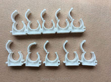 free shipping 10pcs 32mm Plastic PPR Single U Clamp Holder Hot Cold Water Pipe Tube 2024 - buy cheap