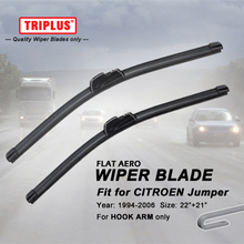 Wiper Blade for Citroen Jumper (1994-2006) 1set 22"+21", Flat Aero Beam Windscreen Wiper Blades Frameless Soft Blades 2024 - buy cheap