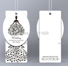 Vestuário personalizado pendurar tag/casamento vestido tags/etiquetas das roupas/marca/vestuário etiquetas de swing/logo/nome da marca de 1000 pcs muito 2024 - compre barato