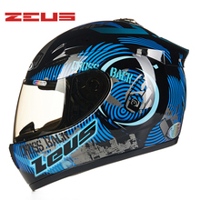 Zeus capacete de motocicleta masculino, forro removível para bicicleta, capacetes de corrida ponto, lente anti-uv 2024 - compre barato