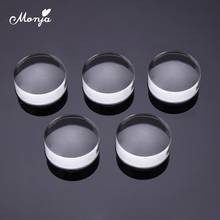 Monja 5Pcs 2.3cm Nail Art Silicone Jelly Clear Replacement Stamper Stamping Transfer Heads Tips 2024 - buy cheap
